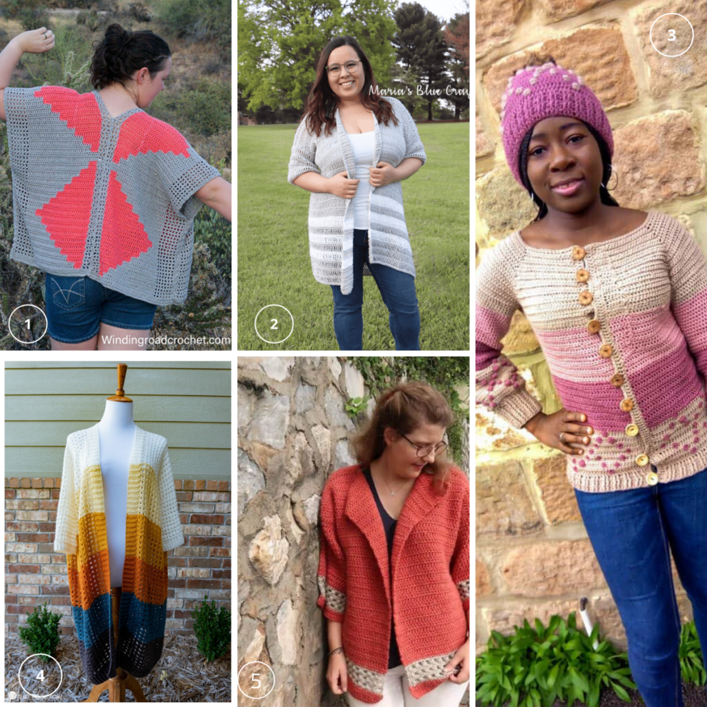 20 Crochet Cardigan Patterns Perfect for Spring - Hooked Hazel