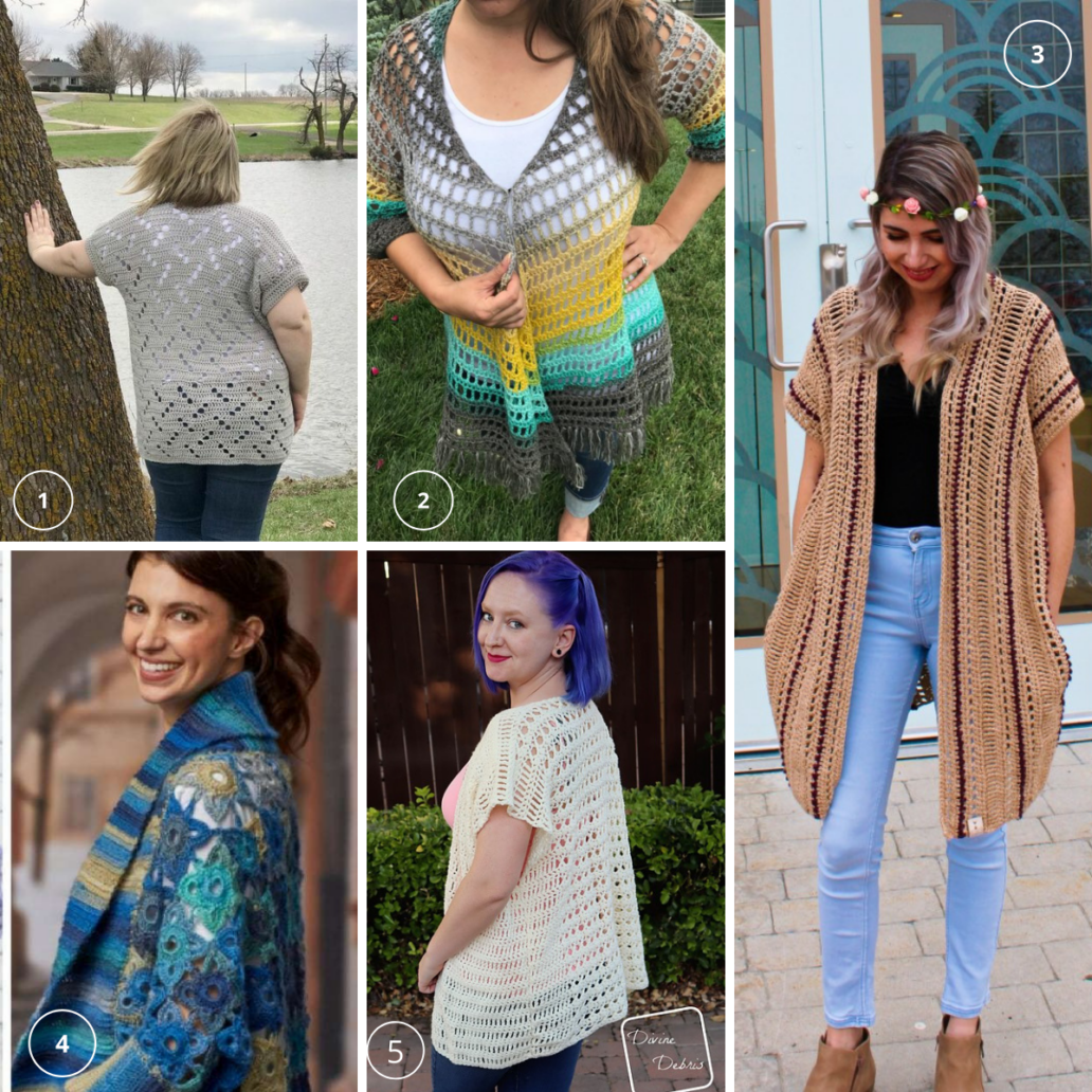 20 Crochet Cardigan Patterns Perfect for Spring - Hooked Hazel