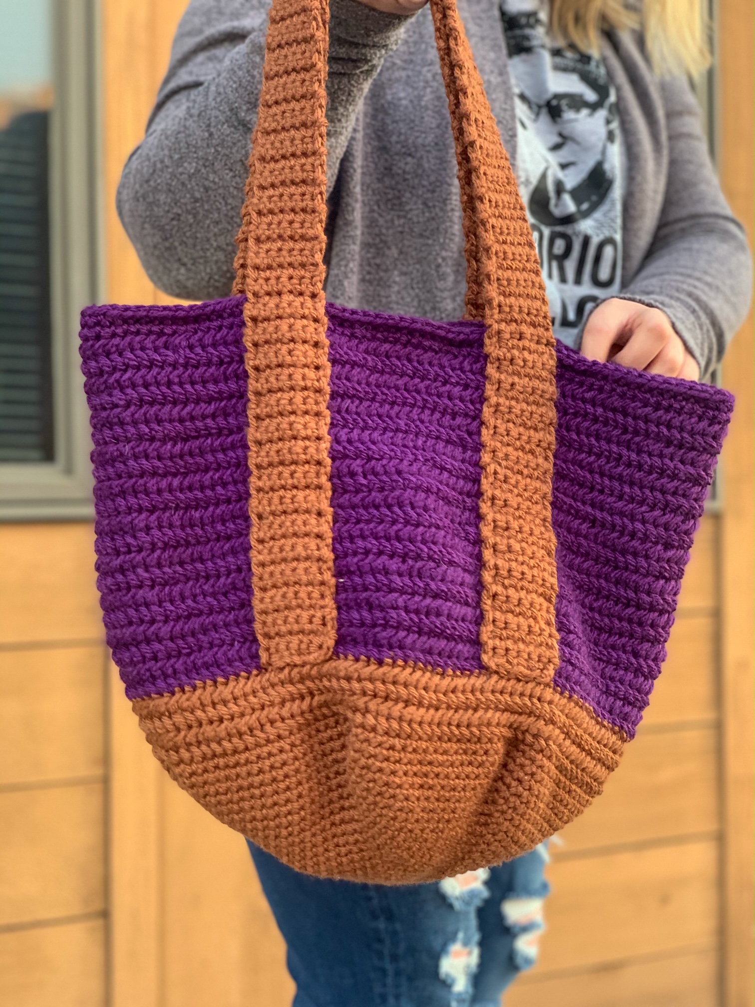 This was my first attempt at crocheting a bag and I've never been so h, How To Crochet